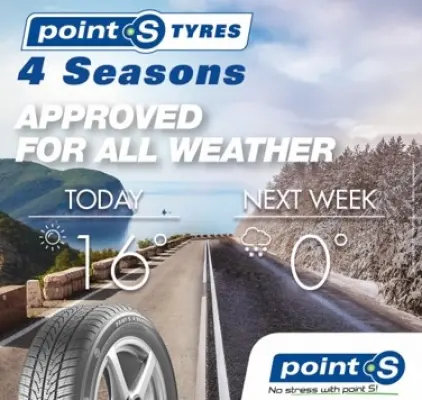 Point S 4 Seasons, одобрена за всякакви метеорологични условия.
